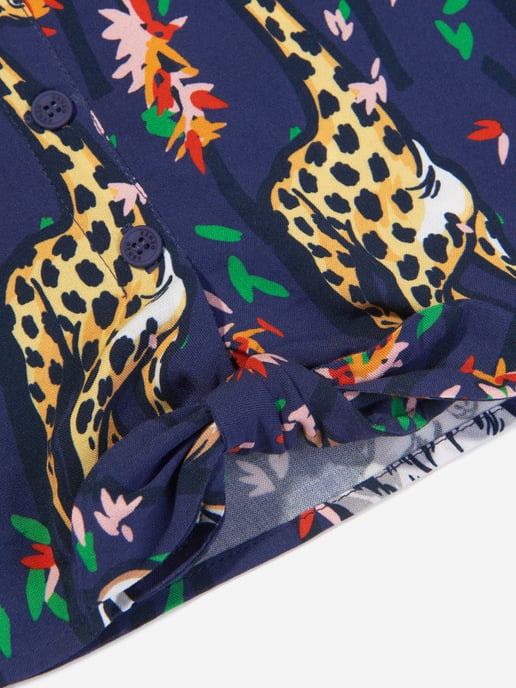 KENZO KIDS Girls Short Sleeve Shirt in Blue