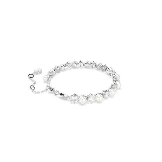 Swarovski 'Matrix Pearl' Women's Base Metal Bracelet - Silver 5689625 - Image 4