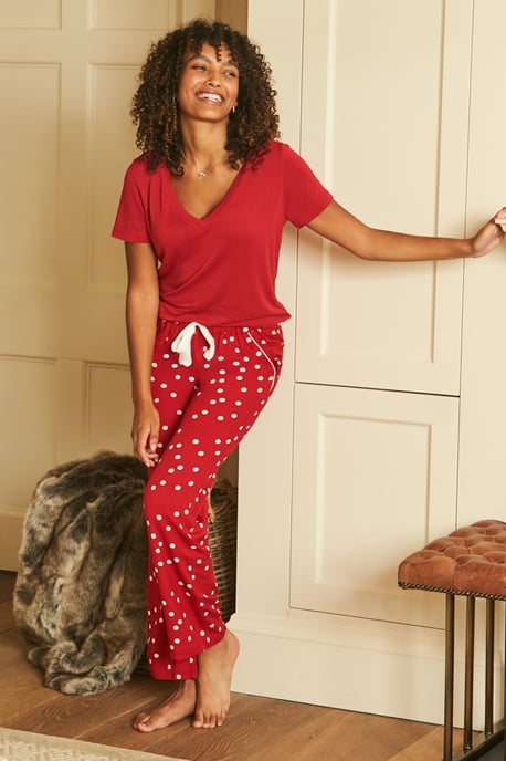 Red Super Soft Jersey Pyjama T Shirt