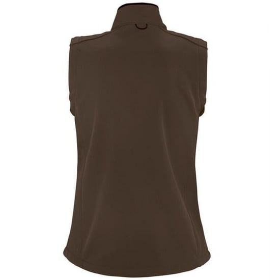 SOLS Womens/Ladies Rallye Soft Shell Bodywarmer Jacket (Dark Chocolate) - Image 2