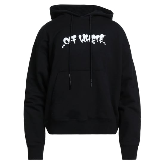 Off-White Marker Graffiti Spray Design Logo sudadera con capucha negra - Image 1