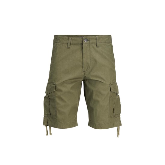 Men's Jack Jones Charlie Dave Cargo Shorts in olive