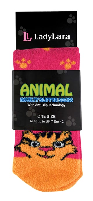 Calcetines antideslizantes para mujer con diseño de animales - Image 2