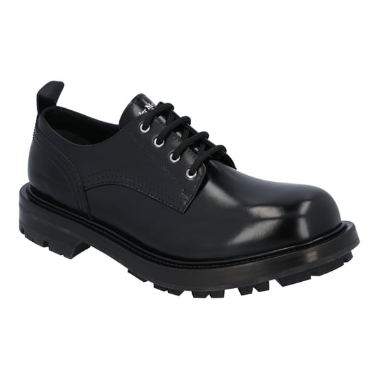 Alexander McQueen Ridged Sole Lace-Up 'Black' - Image 1
