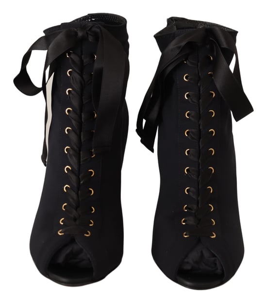 Botines cortos elásticos negros para mujer Dolce & Gabbana - Image 4