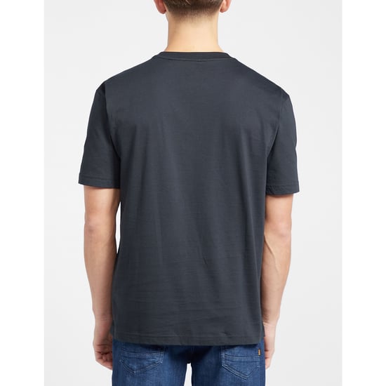 Men's Hugo Boss Cotton-Jersey Tee1 Logo Print T-Shirt in Navy