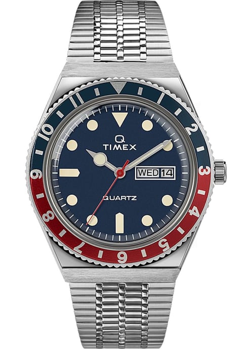 Timex Q Reissue Men's Silver Watch TW2T80700 - Image 1