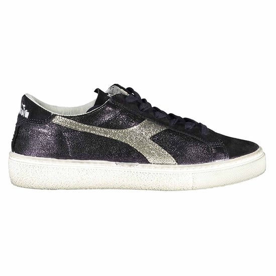 Diadora Montecarlo Glitter Dirty Womens Navy Trainers