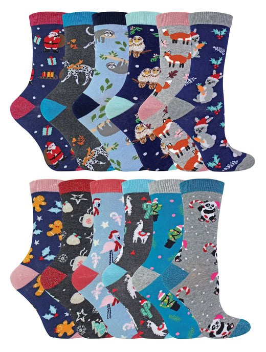 Wildfeet - 12 Días Calendario de Adviento Calcetines En Caja De Regalo De Navidad - 12 Days of Xmas - Image 1