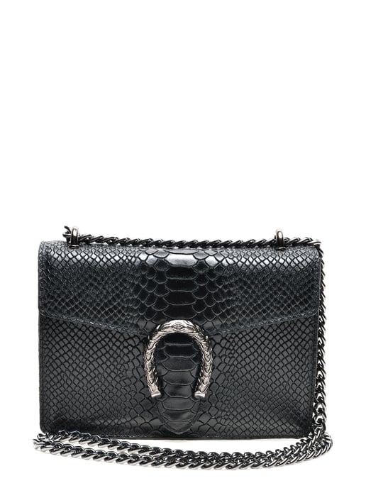 Renata Corsi SS22 RC 8089 Black Leather Bag - Image 1
