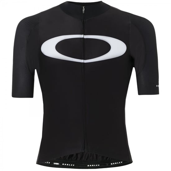 Oakley Premium Branded Zip Up Black Mens Cycling Road Jersey 434143 02E