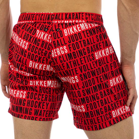 Bikkembergs Bañador de Hombre Allover Rojo - Image 5
