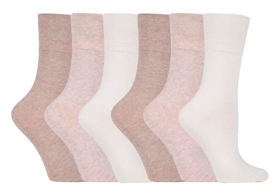 Paquete de 6 calcetines para diabéticos no elásticos con costuras en los dedos unidas a mano - Image 1