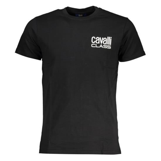 Camiseta Negra Pequeña con Logotipo Audaz de Cavalli Class - Image 1