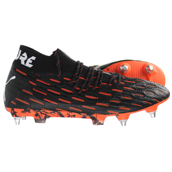 Puma Future 6.1 Netfit MxSG Mens Black/Orange Football Boots