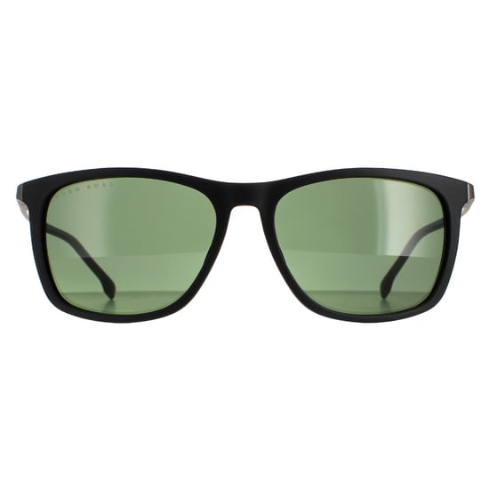 Hugo Boss Rectangle Mens Matte Black Green BOSS 1249/S/IT