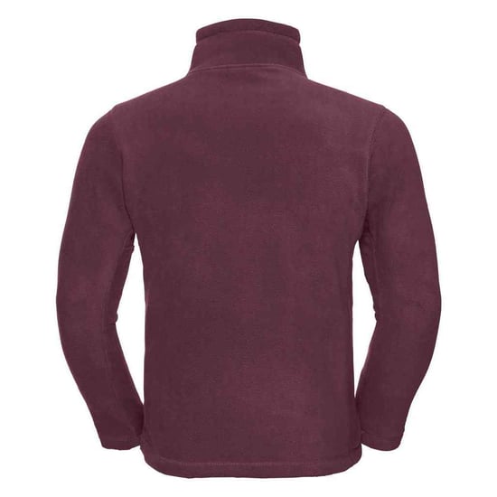 Russell Mens Zip Neck Outdoor Fleece Top (Burgundy) - Image 2