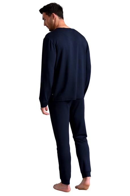 Pantalones de pijama para hombre Ted Baker Joggers de pijama largos transpirables y casuales con bolsillos - Azul marino - Image 2
