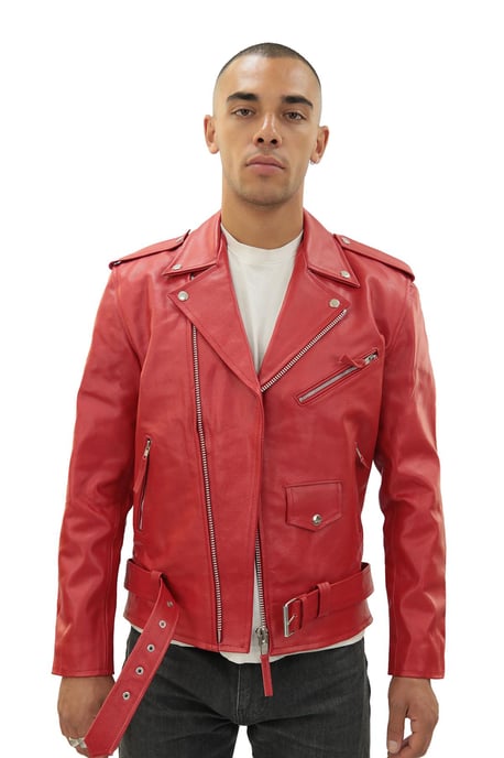 Mens Cow-Hide Black Brando Jacket -Venice