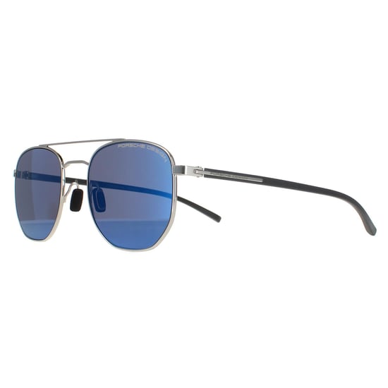 Porsche Design Round Mens Palladium Strong Dark Blue Mirror P8695
