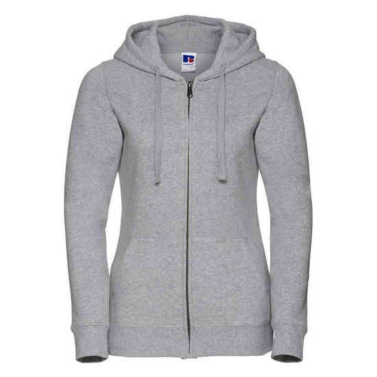 Russell Womens/Ladies Authentic Full Zip Hoodie (Light Oxford Grey) - Image 1