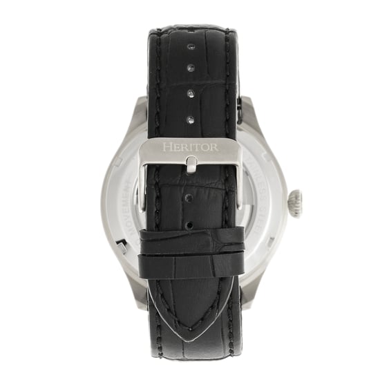 Reloj Automático Heritor Gregory Semi-Esqueleto con Correa de Cuero - Image 2