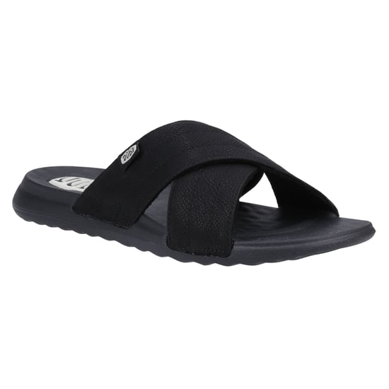 HEYDUDE Christi Slide Distressed Polyurethane Women's Black Sandals - Image 5