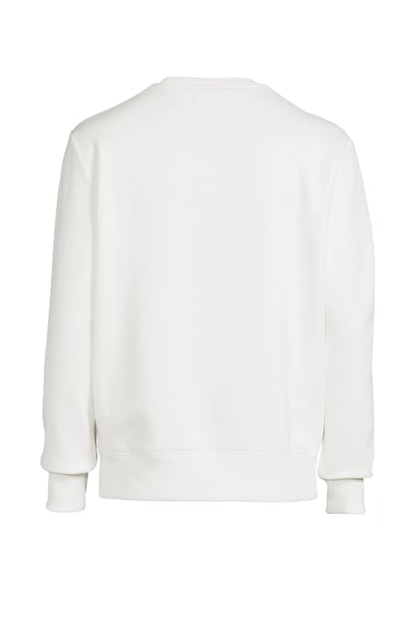 Sudadera blanca como la nieve con logo de la marca Fred Perry - Image 2