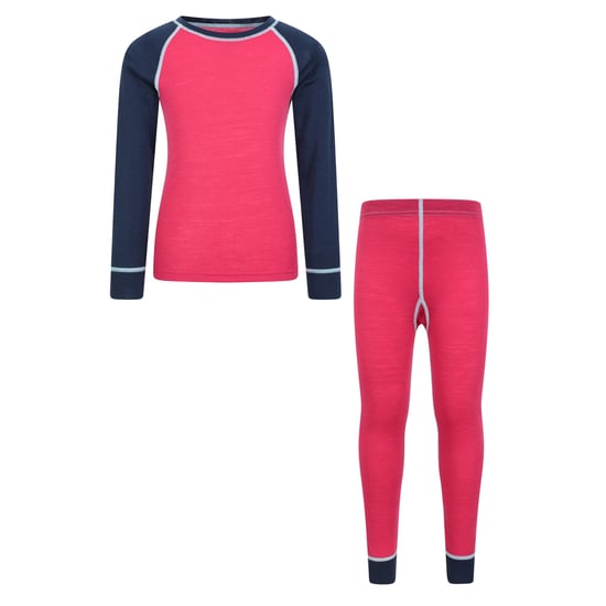 Mountain Warehouse Childrens/Kids Merino II Base Layer Set (Purple) - Image 1