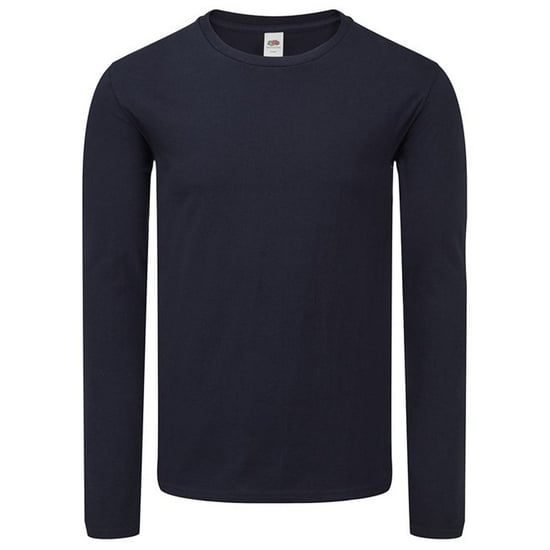 Fruit Of The Loom Mens Iconic 150 Long-Sleeved T-Shirt (Deep Navy) - Image 1