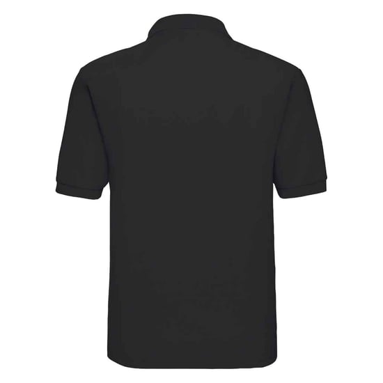 Russell Unisex Adult Classic Polycotton Polo Shirt (Black) - Image 2