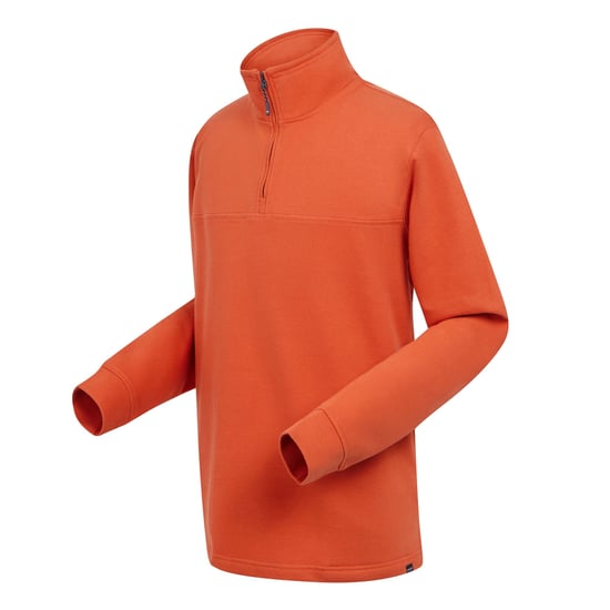 Regatta Mens Agilno Half Zip Fleece Top (Rusty Orange) - Image 3