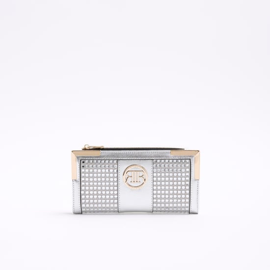 River Island Womens Purse Silver Diamante