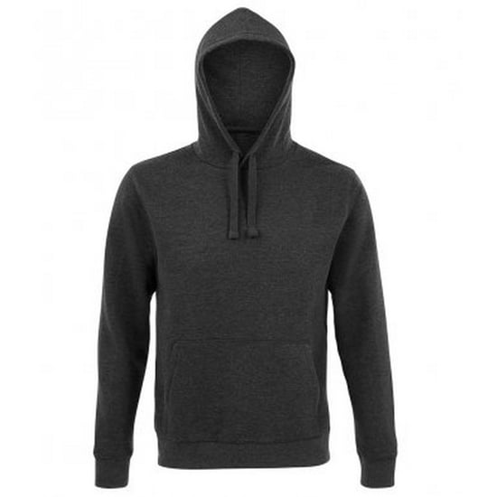 SOLS Unisex Adults Spencer Hooded Sweatshirt (Charcoal Marl) - Image 1