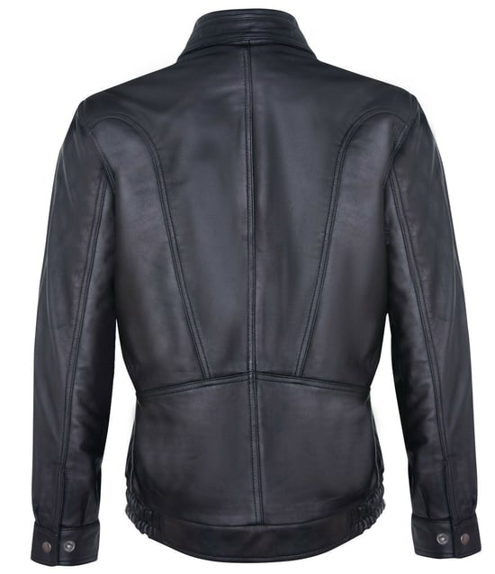 Nappa Leather Bluson Tailored Bomber Jacket