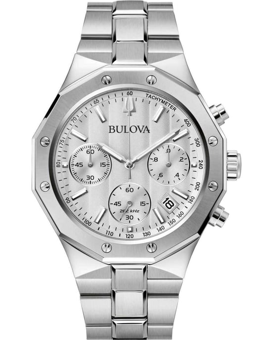 Bulova Precisionist Men's Silver Watch 96B408 - Image 1