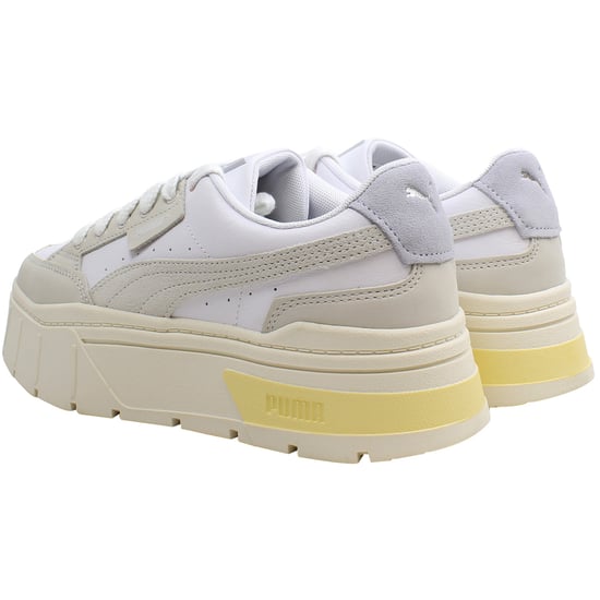 Puma Mayze Stack Luxe Womens White Trainers - Image 3