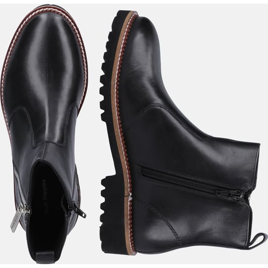 Hush Puppies Grace Zip Suede Women's Black Boots - Image 6