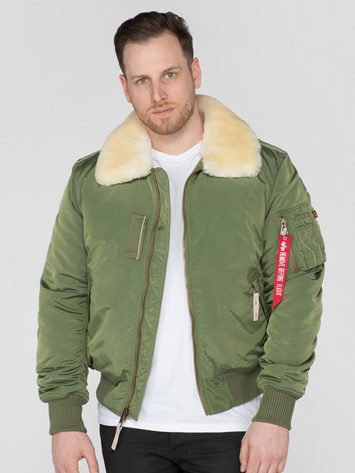 Chaqueta de Vuelo Injector III para Hombre de Alpha Industries en Verde Salvia - Image 1