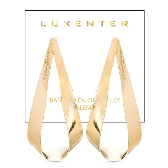 Luxenter Anaot Earrings finished in 18 Kts Yellow Gold