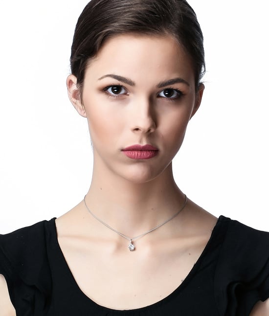 Orphelia Women's 925 Sterling Silver Chain with Pendant - Silver ZH-7010 - Image 3