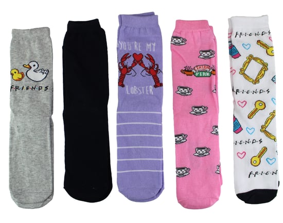 5 Pares Amigos Calcetines para Mujer | Funny Cute Dress Novelty Friendship Socks | Amigos Regalos - Amigos - Image 2