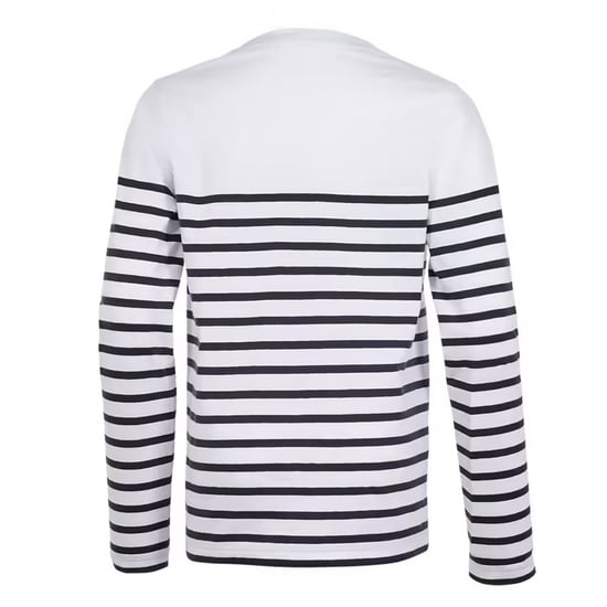 SOLS Childrens/Kids Matelot Striped Long-Sleeved T-Shirt (White/Navy) - Image 2