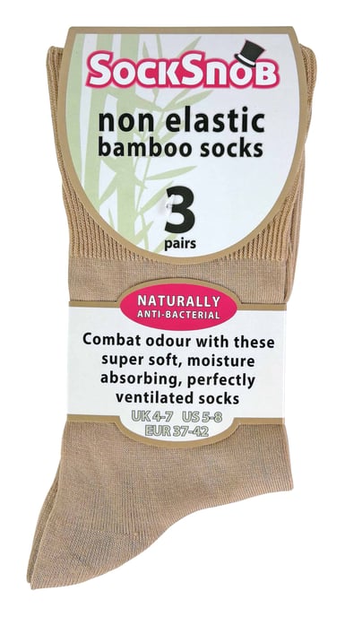3 Pares de Calcetines de Bambú Antiolor, Elásticos y Anchos, Mujer - Image 2