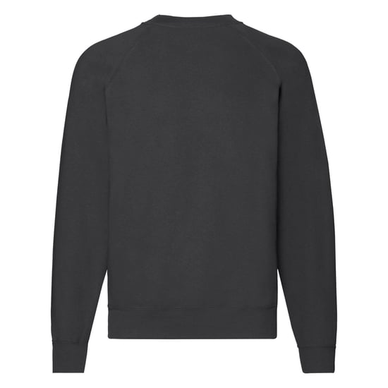 Fruit Of The Loom Mens Classic 80/20 Raglan Sweatshirt (Light Graphite) - Image 2