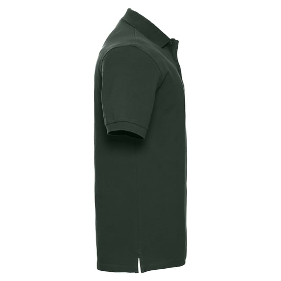 Russell Mens Classic Cotton Pique Polo Shirt (Bottle Green) - Image 3