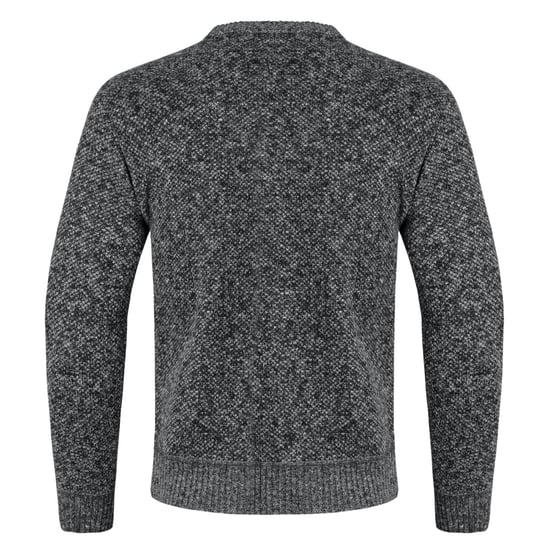 Men's Cardigan with Two Pocket Button Stand-Up Collar Cardigan for Winter Dark Grey - Image 3
