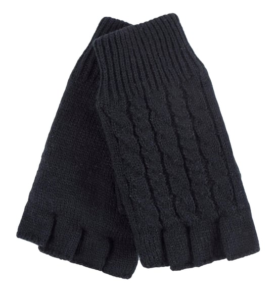 CALEFACTORES - Guantes térmicos de invierno sin dedos de punto por cable para mujer - Image 1