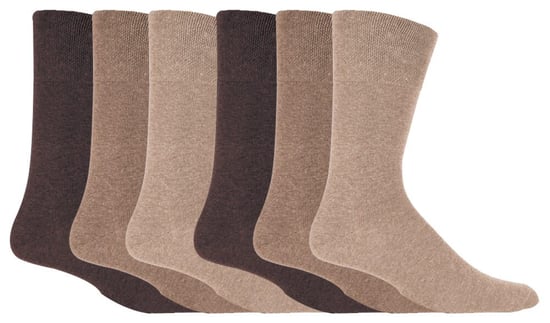 Calcetines diabéticos no elásticos para hombre, pack de 6, con costuras en los dedos unidas a mano - Image 1