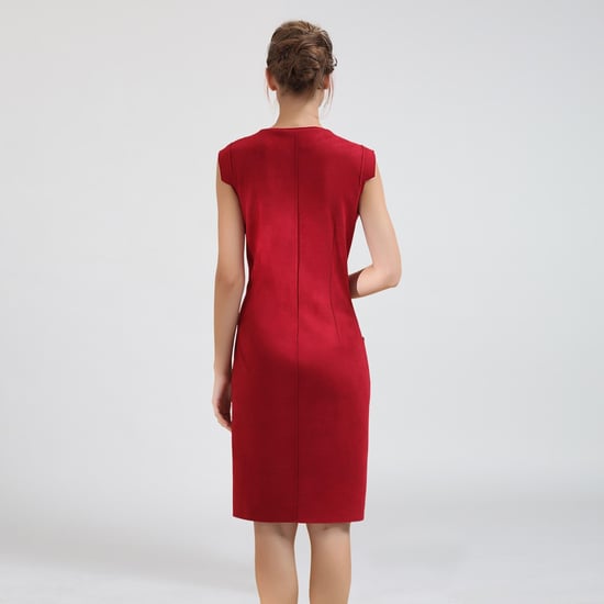 Stretch suede dress - Image 2